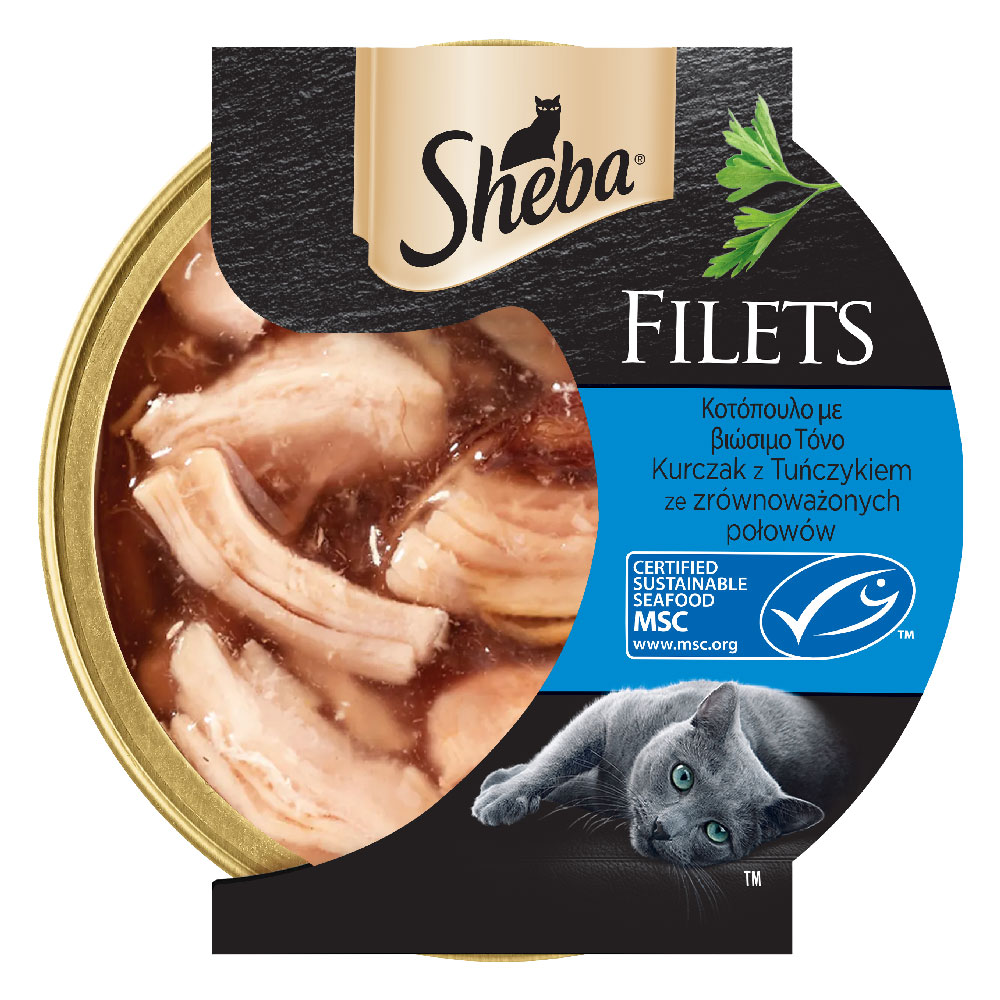 Sheba Fillets Kοτόπουλο & Τόνος 60gr