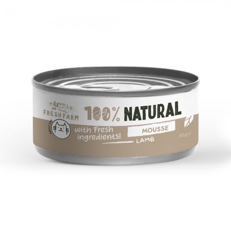 Fresh Farm 100% Natural μους με αρνί Can 85gr