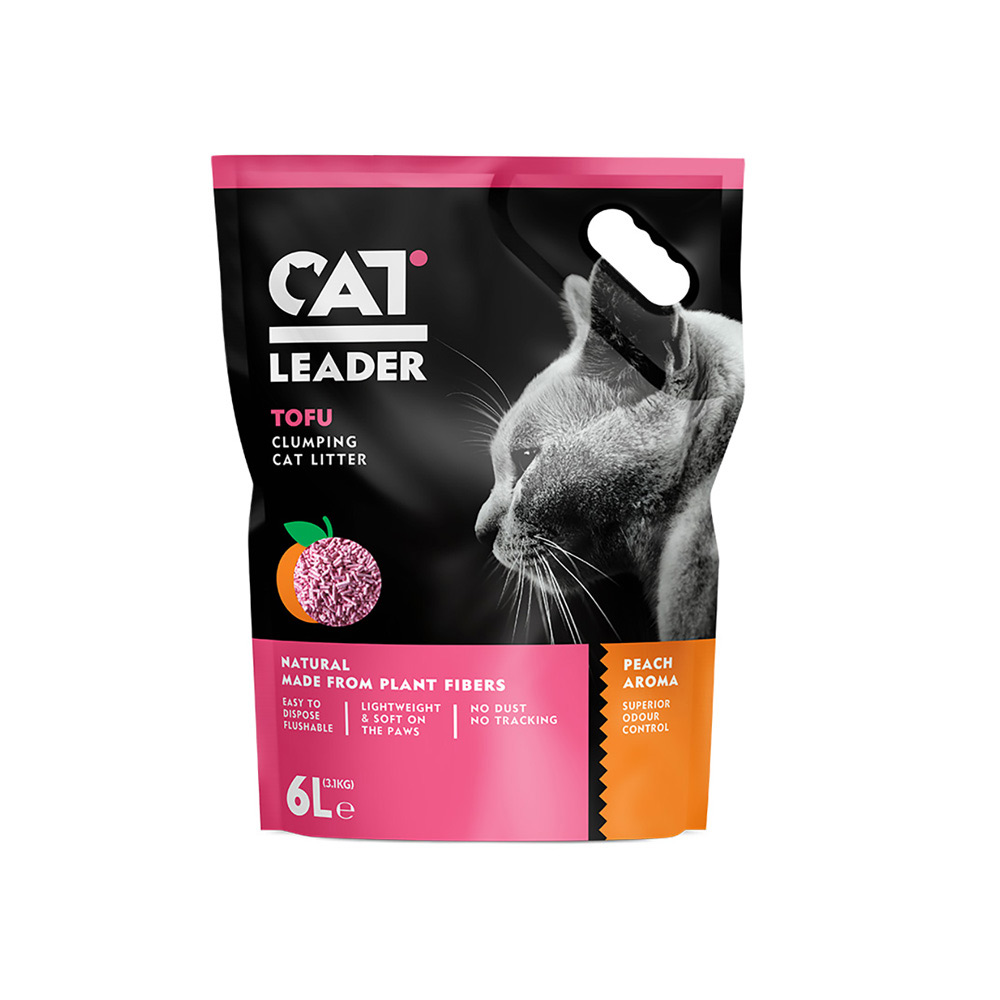 Cat Leader Tofou Clumping Peach 6lt