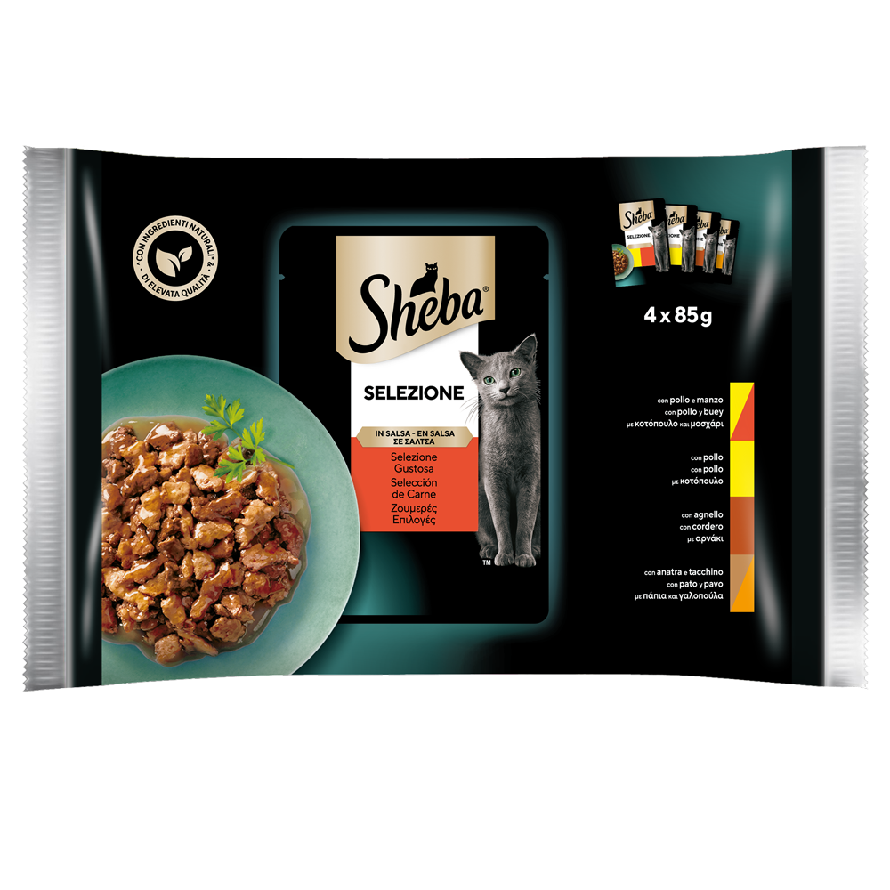 SHEBA ΕΠΙΛΕΓΜΕΝΑ ΚΡΕΑΤΙΚΑ Multipack 4x85g