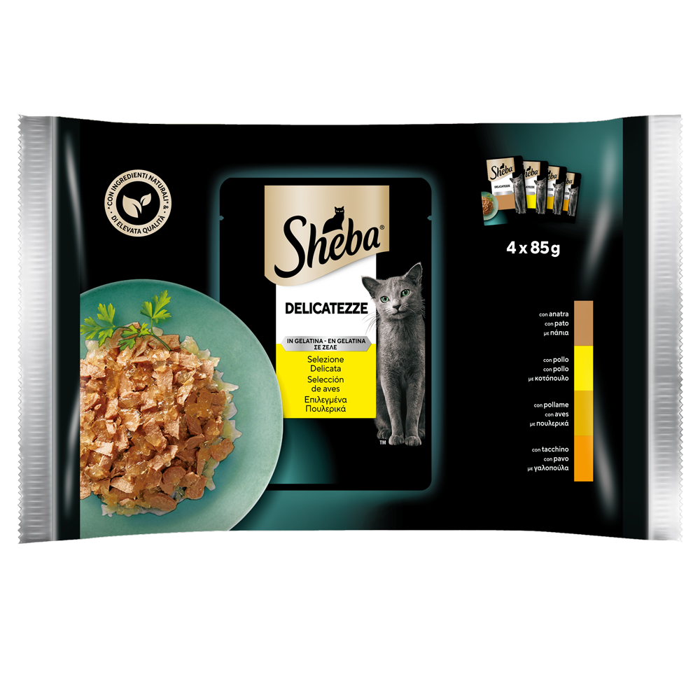 SHEBA ΕΠΙΛΕΓΜΕΝΑ ΠΟΥΛΕΡΙΚΑ Multipack 4x85g