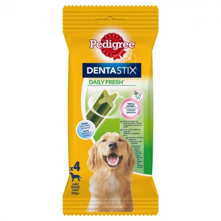 Pedigree® Dentastix™ Daily Fresh Large Οδοντική Φροντίδα Σκύλου (4 τμχ) 154g