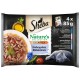 SHEBA Nature's Collection® Adult Πλήρης Υγρή Τροφή Γάτας Επιλεγμένα θαλασσινά σε σάλτσα (Τόνο, Σολομό, Μπακαλιάρο, Ψάρια Ωκεανού) Φακελάκι Πολυσυσκευασία 4x85g