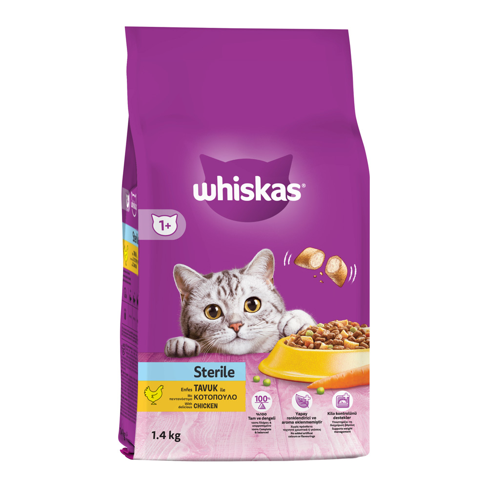 WHISKAS ADULT STERILE ΚΟΤΟΠΟΥΛΟ 1.4kg