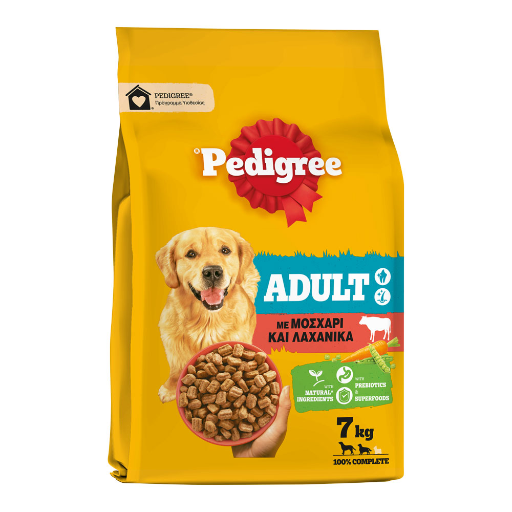 Pedigree Adult με μοσχάρι και λαχανικά 7kg