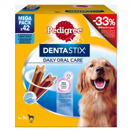PEDIGREE DENTASTIX LARGE 6x270g -33%