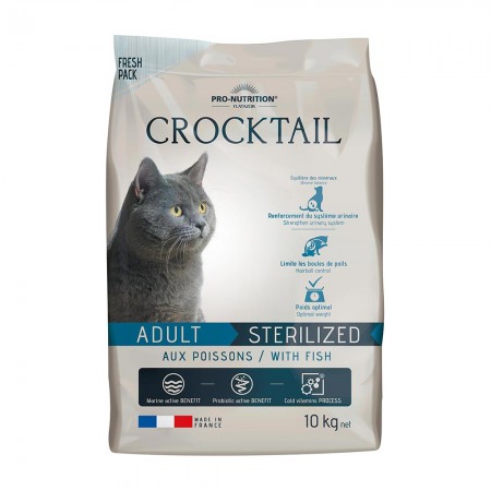 Crocktail Adult Sterilized Fish 10kg