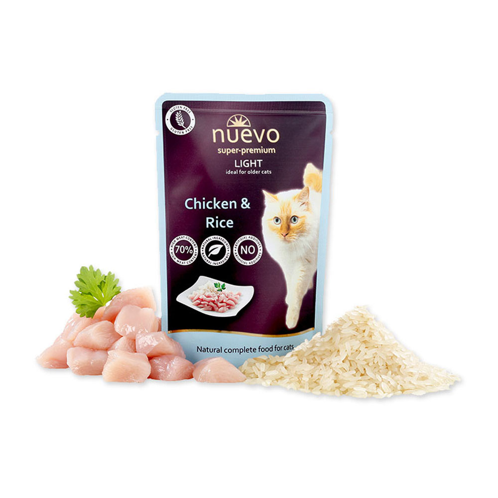 Νuevo Pouch Sterilized Κοτόπουλο & Ρύζι light 85gr