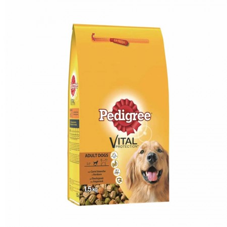 PEDIGREE ADULT ΜΕ ΚΟΤΟΠΟΥΛΟ & ΛΑΧΑΝΙΚΑ 1.5kg