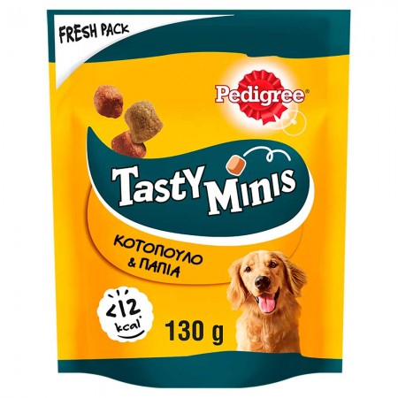 PEDIGREE TASTY MINIS ΚΟΤΟΠΟΥΛΟ & ΠΑΠΙΑ 6x130g