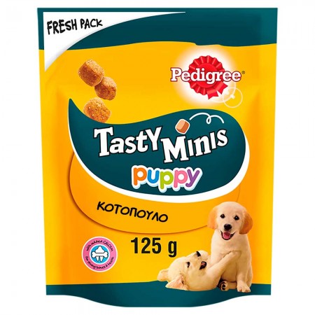 PEDIGREE TASTY MINIS JUNIOR ΚΟΤΟΠΟΥΛΟ 6x125g