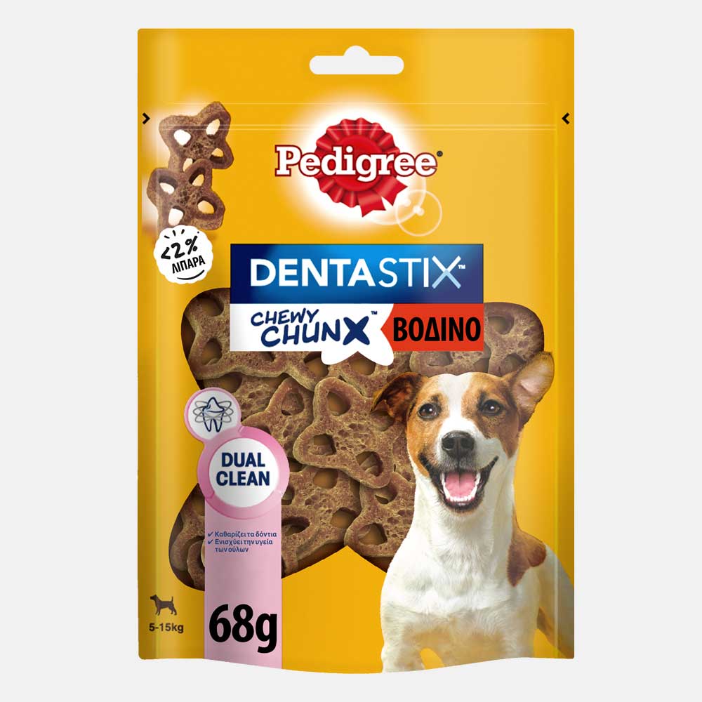 PEDIGREE CHEWY CHUNΧ ΜΟΣΧΑΡΙ MINI 68g