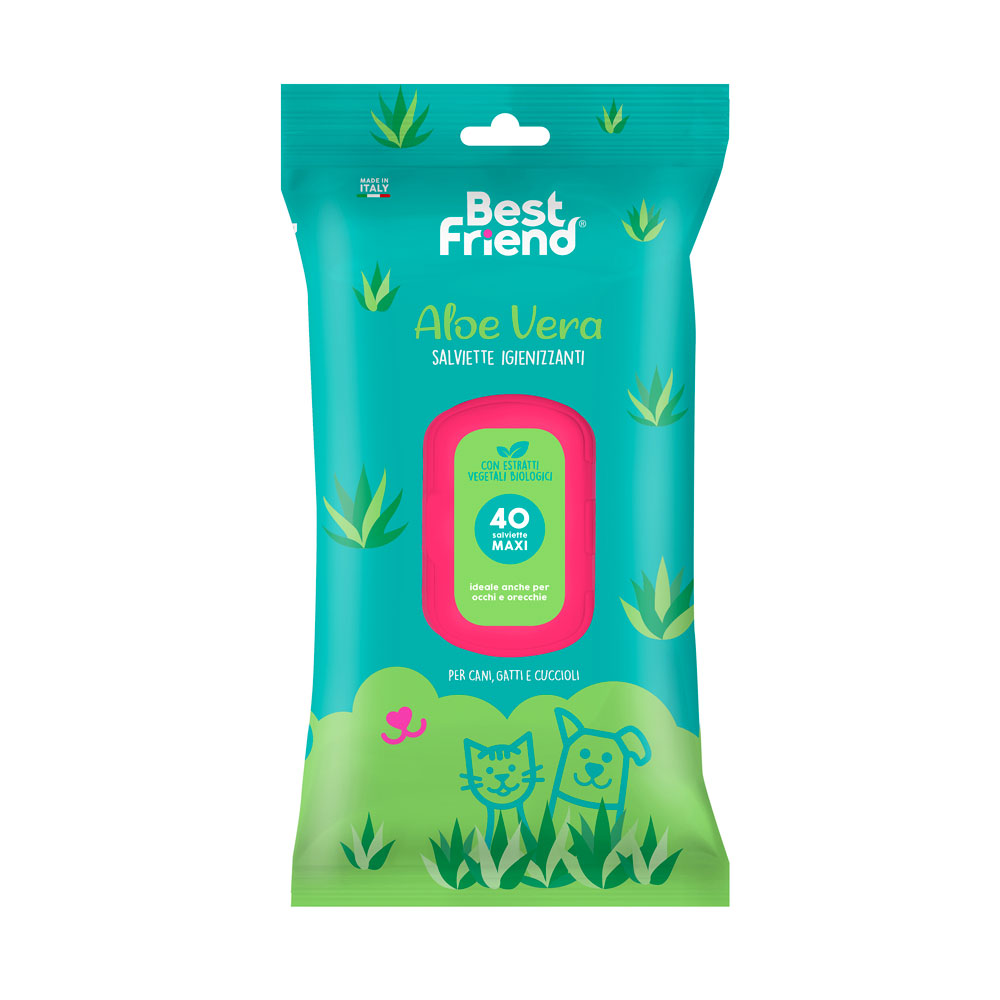 Best Friend Yγρά Μαντηλάκια 
Aloe Vera (40 pcs)