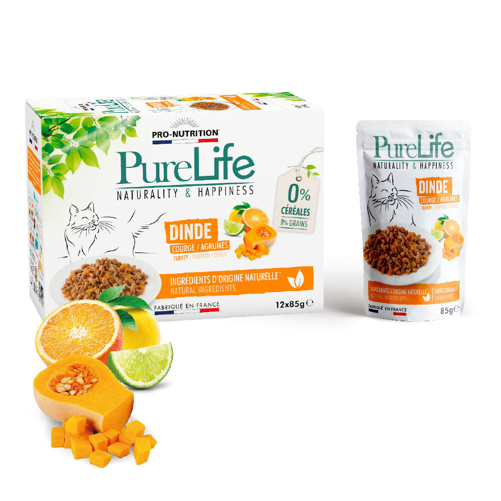 Pure Life Wet 85 gr Γαλοπούλα Κολοκύθα / Εσπεριδοειδή